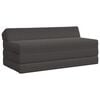 vidaXL Canap&eacute;-lit pliable 2 place Gris fonc&eacute; 120 x 60 x 49 cm Tissu