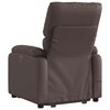 vidaXL Fauteuil inclinable de massage Marron Similicuir