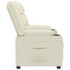 vidaXL Fauteuil inclinable Cr&egrave;me Similicuir