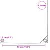 vidaXL Bâche 650 g / m² 1,5 x 20 m Gris