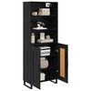 vidaXL Haut Armoire Ch&ecirc;ne noir 69,5 x 34 x 180 cm Bois d'ing&eacute;nierie