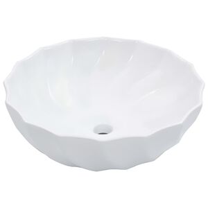 vidaXL Lavabo 46x17 cm C&eacute;ramique Blanc