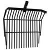 vidaXL T&ecirc;te de fourche avec 14 dents noir acier