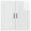 vidaXL Armoire de cuisine Kalmar Blanc brillant 80 x 31 x 80 cm