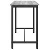 vidaXL table Gris Sonoma 100 x 50 x 76,5 cm Bois d'ing&eacute;nierie et acier