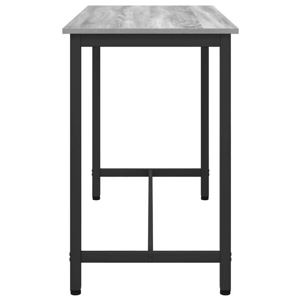 vidaXL table Gris Sonoma 100 x 50 x 76,5 cm Bois d'ing&eacute;nierie et acier