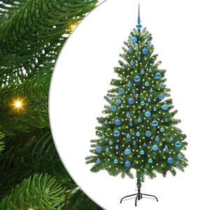 vidaXL Sapin de No&euml;l avec 300 LED avec support Vert 180 cm PE