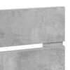 vidaXL T&ecirc;te de lit Gris b&eacute;ton 200 cm Bois d'ing&eacute;nierie