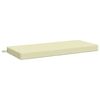vidaXL Coussin de banc SOEST 100 % polyester Cr&egrave;me 110 x 50 x 8 cm