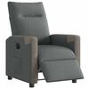vidaXL Fauteuil inclinable &eacute;lectrique Gris fonc&eacute; Tissu