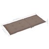 vidaXL Chaises de jardin lot de 6 avec coussins taupe Bois teck massif