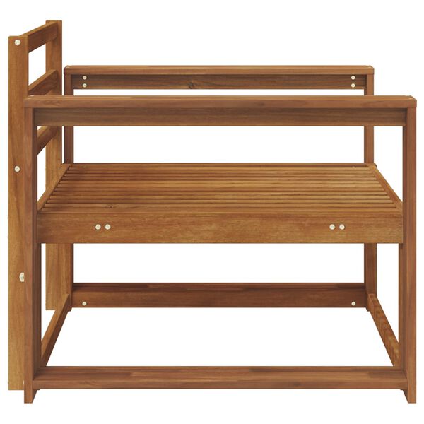 vidaXL Sofa de milieu ext&eacute;rieur Bois d'Acacia Massif Naturel