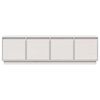 vidaXL Meuble TV Blanc 156x37x45 cm Bois de pin massif