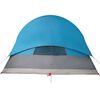 vidaXL Tente familiale tunnel 8 personnes bleu imperméable