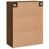 vidaXL Armoires murales 2 pcs ch&ecirc;ne marron bois d'ing&eacute;nierie
