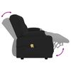 vidaXL Fauteuil inclinable et porte-gobelets 4 places noir similicuir