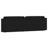 vidaXL Coussin de t&ecirc;te de lit Viana noir et blanc 180 cm similicuir
