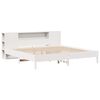 vidaXL Lit biblioth&egrave;que sans matelas blanc 200x200 cm bois pin massif