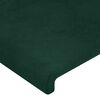 vidaXL Cadre de lit sans matelas vert fonc&eacute; 200x200 cm velours