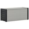 vidaXL Armoire &agrave; d&eacute;chets de jardin Gris 85x34x40 cm