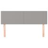 vidaXL Têtes de lit 2 pcs Gris clair 72x5x78/88 cm Tissu