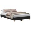 vidaXL Cadre de lit Ch&ecirc;ne noir 193 x 138 x 25 cm Bois d'ing&eacute;nierie