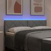 vidaXL T&ecirc;te de lit Gris clair 160 cm tissu