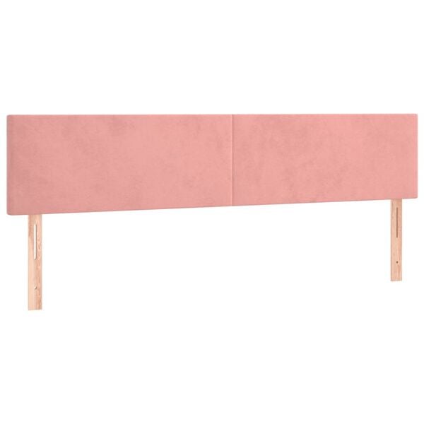vidaXL T&ecirc;tes de lit Rose 160x5x78/88 cm Velours