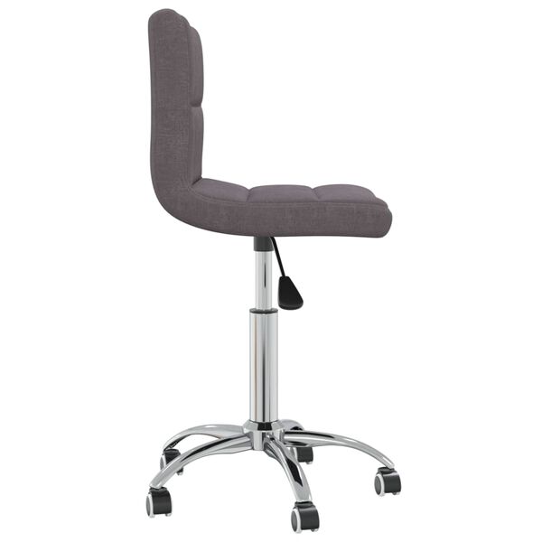 vidaXL Chaise pivotante de salle à manger Taupe Tissu