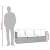 vidaXL Salon de jardin 3 pcs avec coussins Gris R&eacute;sine tress&eacute;e