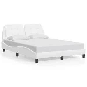 vidaXL Cadre de lit sans matelas Zadar blanc 120x200 cm similicuir