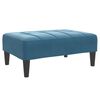 vidaXL Repose-pied bleu 77x55x31 cm velours