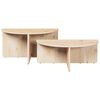 vidaXL Table basse 2 pcs Naturel Bois massif en pin