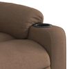 vidaXL Fauteuil inclinable Marron Tissu