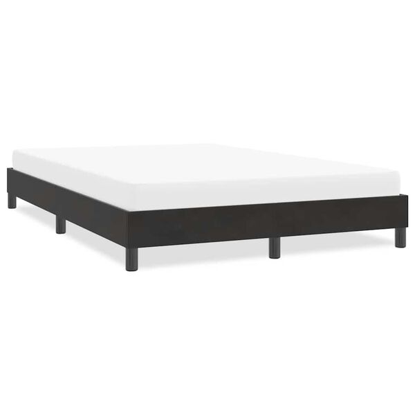 vidaXL Cadre de lit sans matelas noir 160x210 cm velours