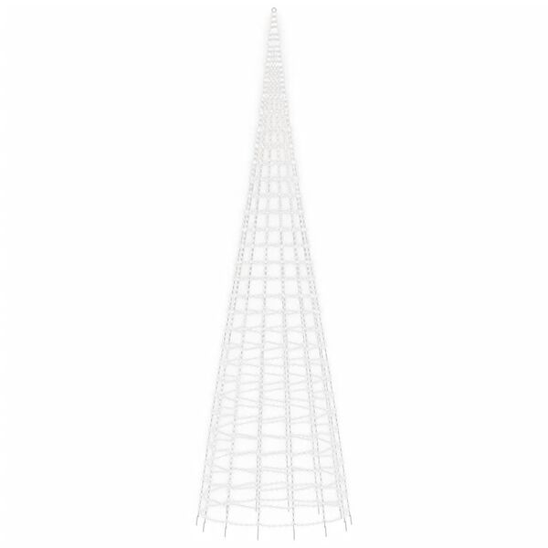 vidaXL Sapin de No&euml;l &agrave; LED 3000 LED blanc 800 cm