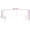 vidaXL Têtes de lit 2 pcs Blanc 80x5x78/88 cm Similicuir