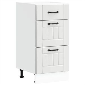 vidaXL Armoire de cuisine Lucca blanc bois d'ing&eacute;nierie