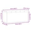 vidaXL Banc de rangement vieux bois 102x42x45 cm bois d'ingénierie