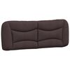 vidaXL Cadre de lit sans matelas Hvar marron fonc&eacute; 140x200 cm tissu
