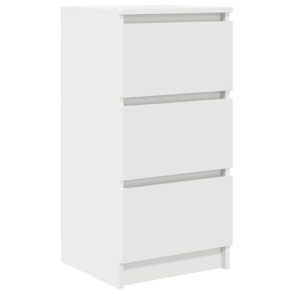 vidaXL Buffet blanc 37,5x35x76 cm bois d'ingénierie