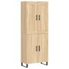 vidaXL Buffet haut Ch&ecirc;ne sonoma 69,5x34x180 cm Bois d'ing&eacute;nierie