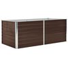 vidaXL Jardini&egrave;re 160 x 80 x 45 cm Acier galvanis&eacute; Marron