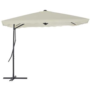 vidaXL Parasol d'ext&eacute;rieur avec poteau en acier 250 x 250 cm Sable