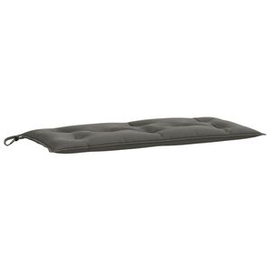 vidaXL Coussin de banc de jardin gris fonc&eacute; m&eacute;lang&eacute; 100x50x7 cm tissu
