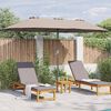 vidaXL Parasol de jardin Taupe 370 x 197 x 239 cm