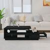 vidaXL Table basse Noir 120x50x40,5 cm Bois massif de pin