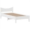 vidaXL Cadre de lit sans matelas blanc 75x190 cm bois de pin massif
