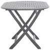 vidaXL Table de jardin pliable 160x85x75 cm Bois d'acacia massif