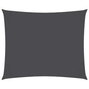 vidaXL Voile de parasol tissu oxford rectangulaire 4x5 m anthracite